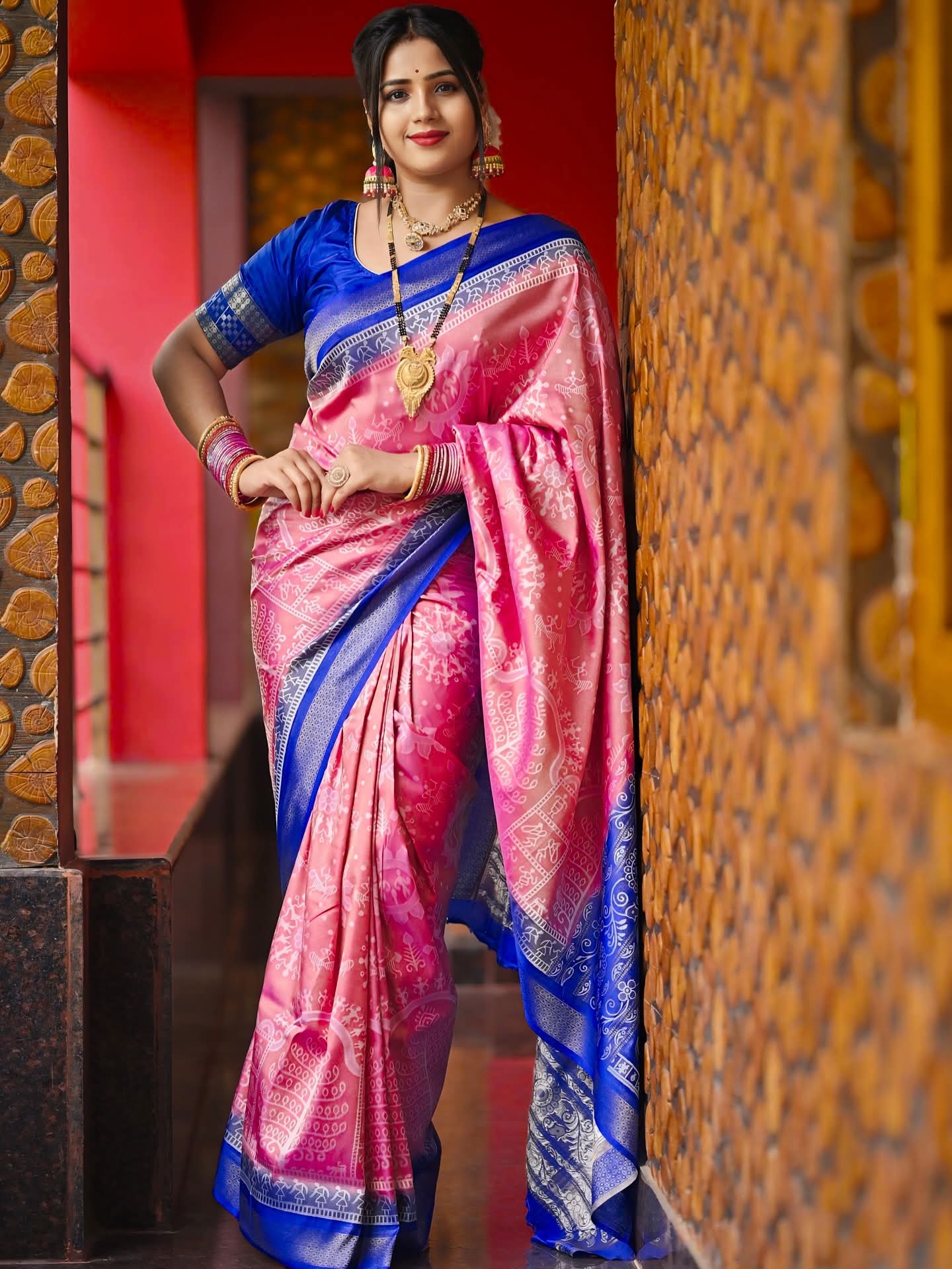 SAMBALPURI DESIGN BANGLORE SILK SAREE